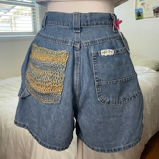 YOU'RE CUTE JEANS - PATCHWORK SHORTS