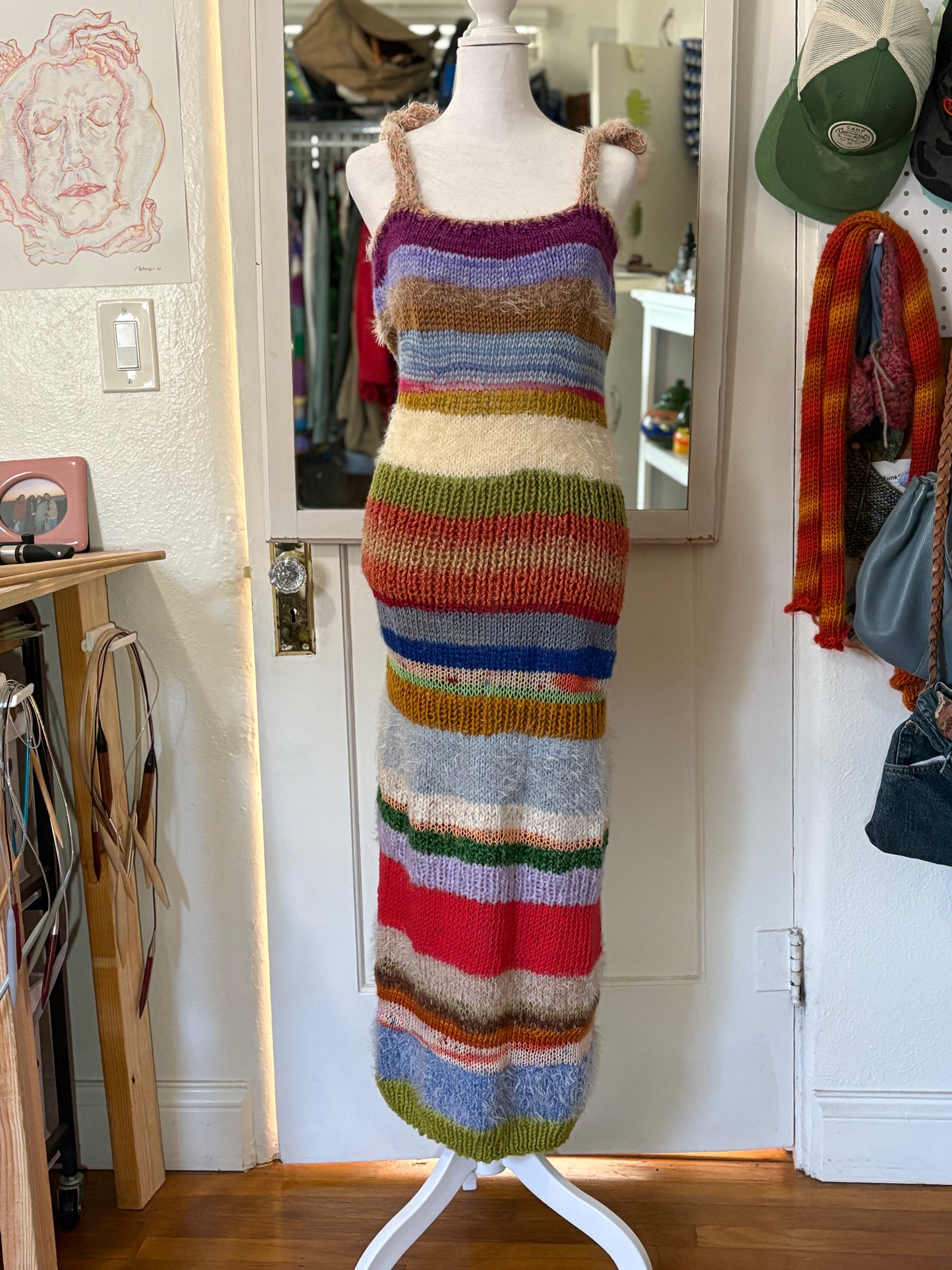 A GOOD CASE OF THE STRIPES  MAXI DRESS