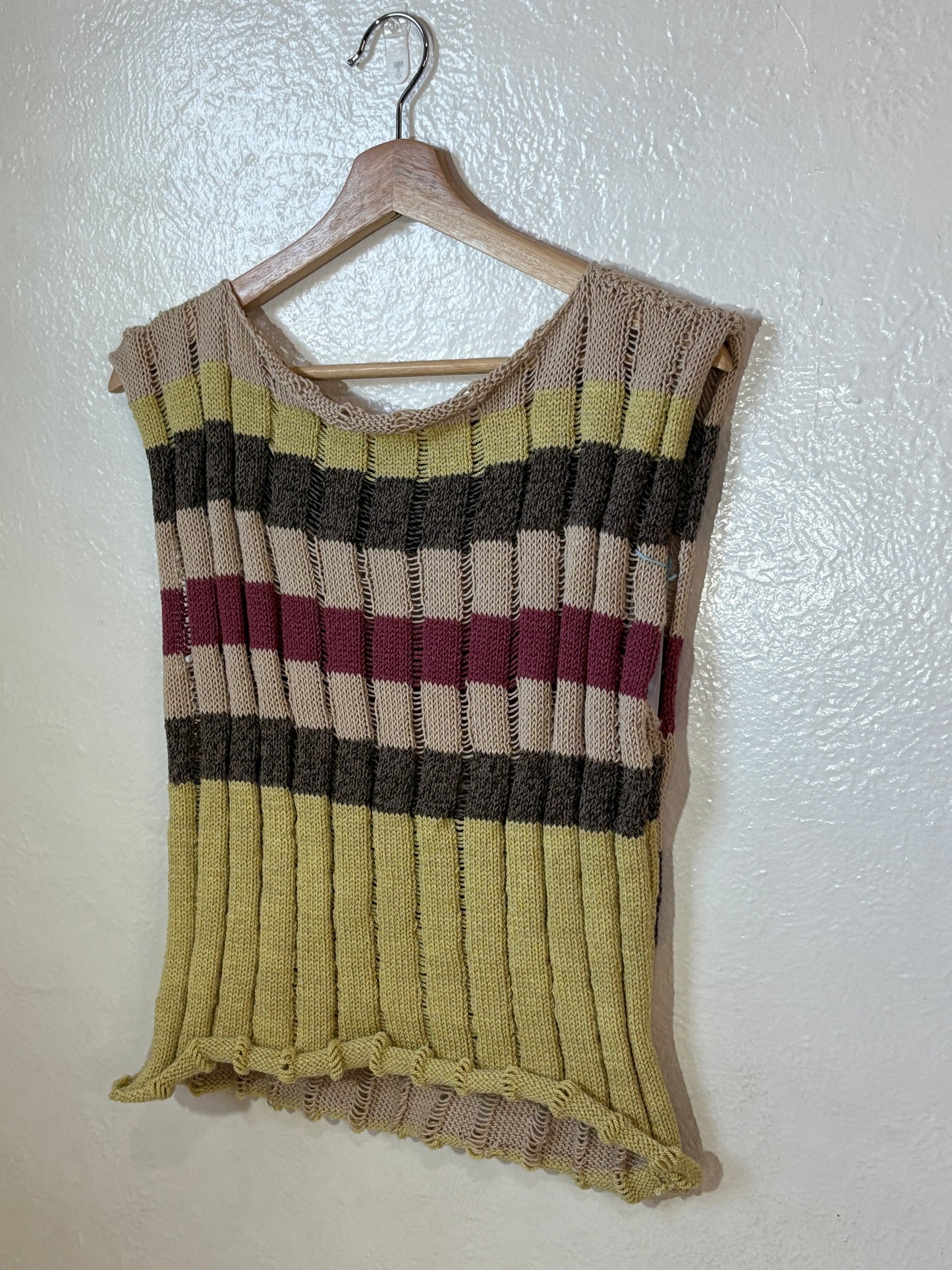 MUSTARD COLORBLOCK KNIT SHORT