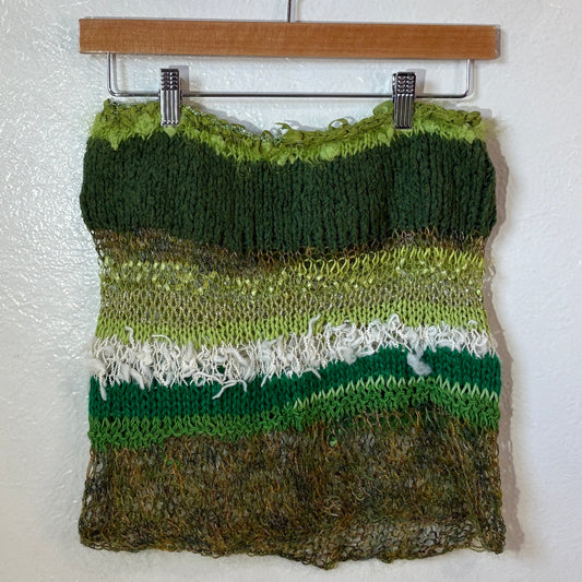 GREEN AS THE HILLS MINI SKIRT