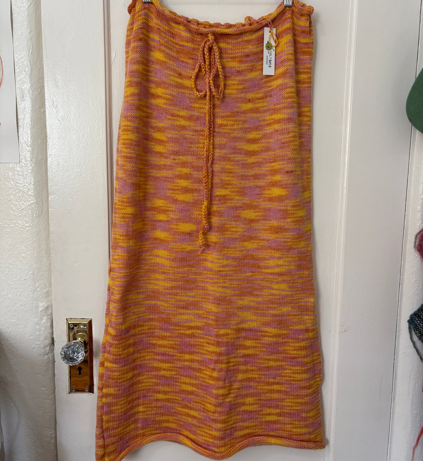 ORANGE SWEETIE KNIT MAXI SKIRT