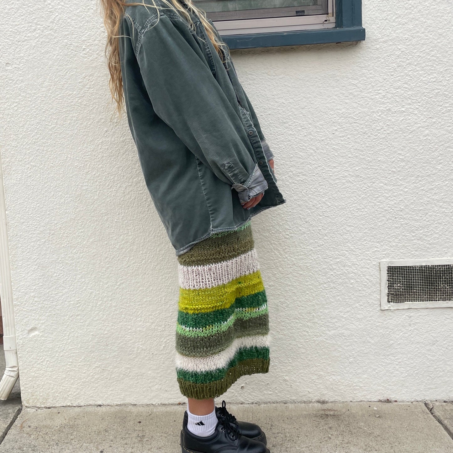 SHE'S GREEN AS CAN BE MAXI SKIRT