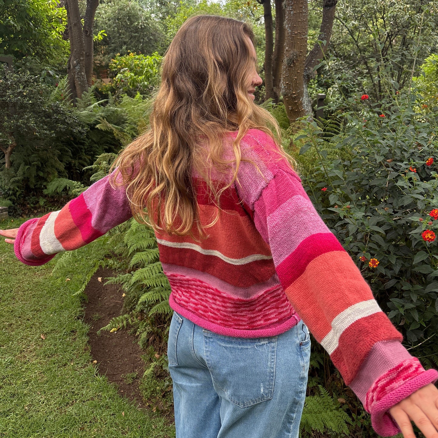 SPRING BLOSSOMS KNIT LONG SLEEVE