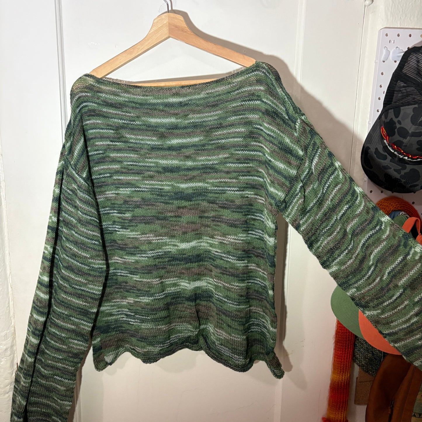 FOREST FLOOR GREEN KNIT LONG SLEEVE