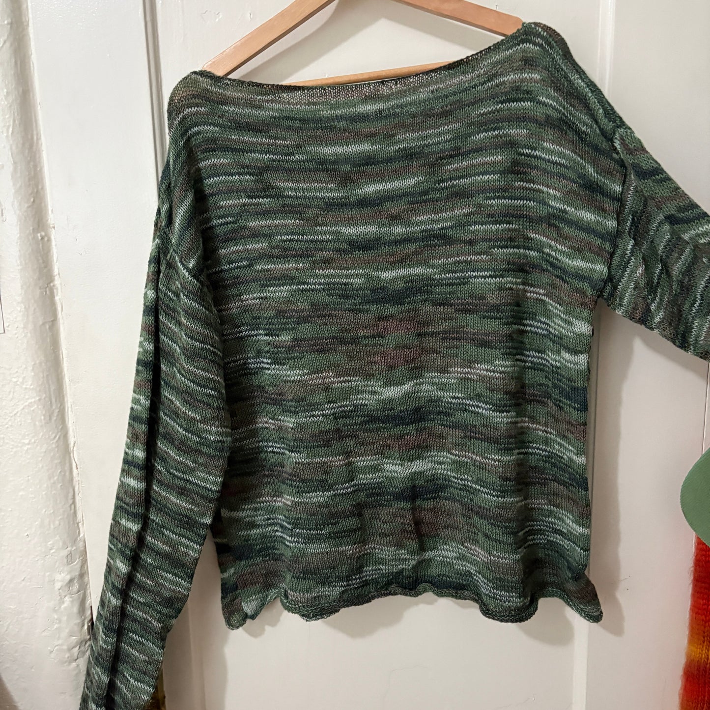 FOREST FLOOR GREEN KNIT LONG SLEEVE