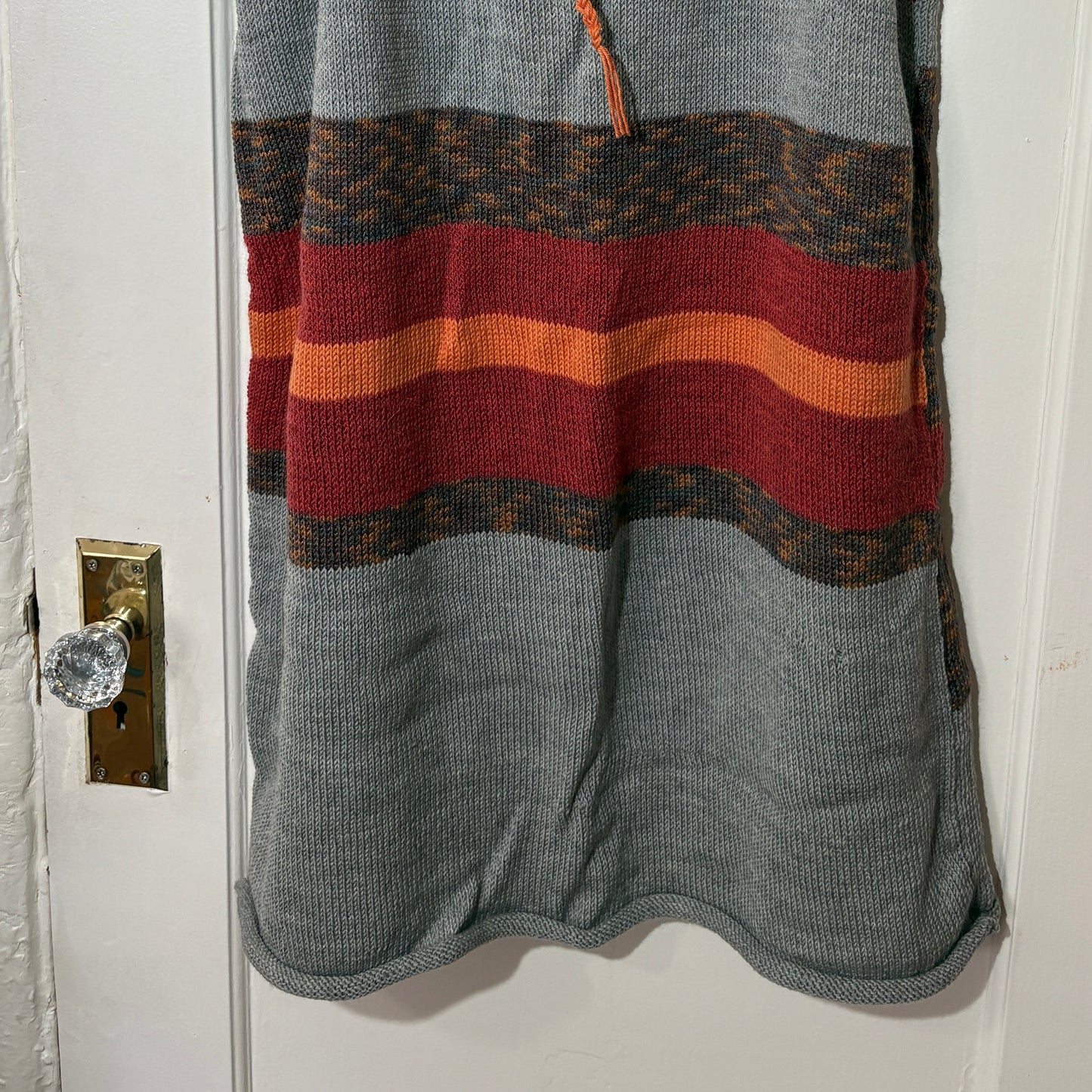 SUNSET CINDER BLOCK KNIT MAXI SKIRT