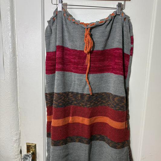 SUNSET CINDER BLOCK KNIT MAXI SKIRT