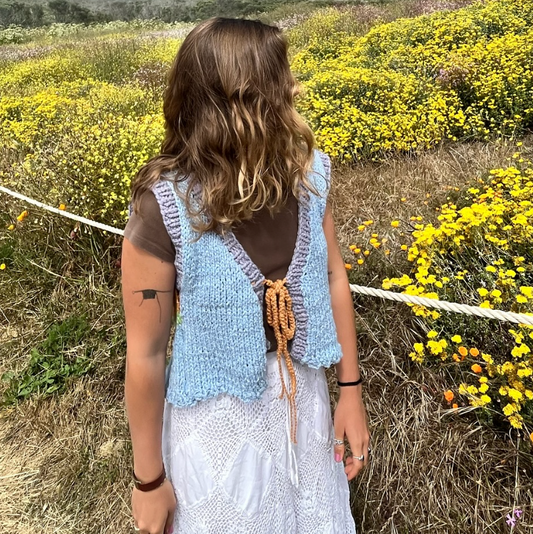 COTTON CANDY SKIES BLUE VEST